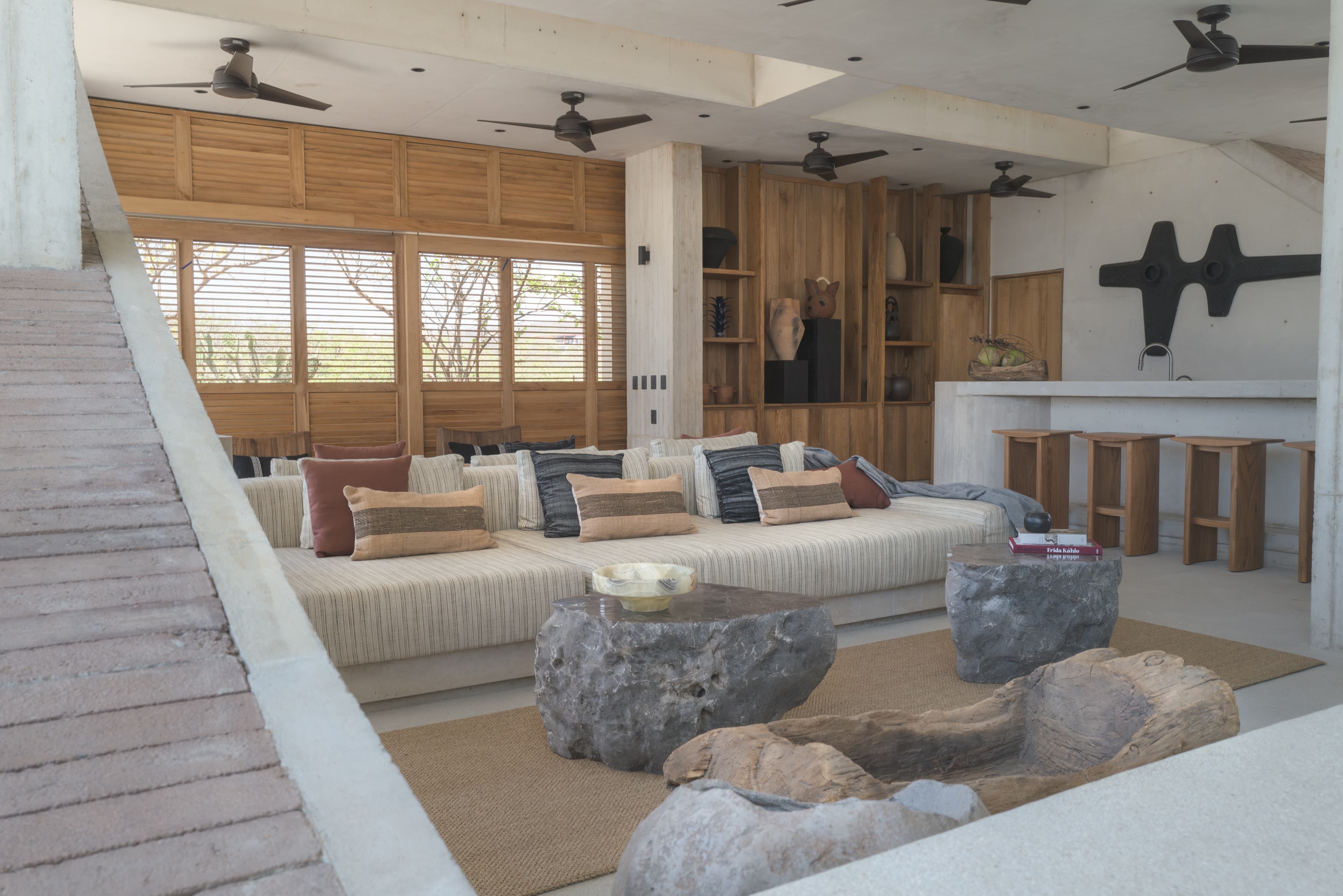 Living Room & Bar Area